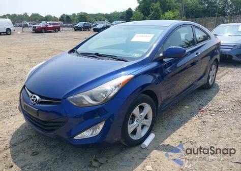 2013 Hyundai Elantra Gs z USA, uszkodzony, nr VIN KMHDH6AE9DU001424